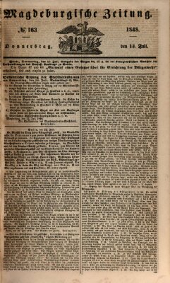 Magdeburgische Zeitung Donnerstag 13. Juli 1848