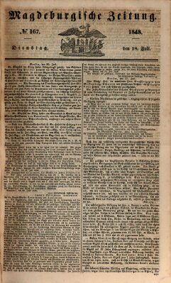 Magdeburgische Zeitung Dienstag 18. Juli 1848