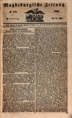 Magdeburgische Zeitung Freitag 21. Juli 1848