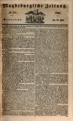 Magdeburgische Zeitung Samstag 22. Juli 1848