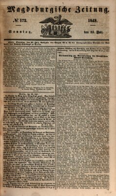 Magdeburgische Zeitung Sonntag 23. Juli 1848