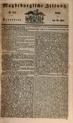 Magdeburgische Zeitung Samstag 29. Juli 1848