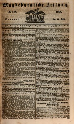 Magdeburgische Zeitung Sonntag 30. Juli 1848