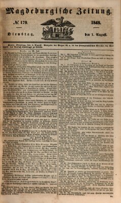 Magdeburgische Zeitung Dienstag 1. August 1848