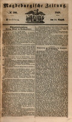 Magdeburgische Zeitung Freitag 11. August 1848