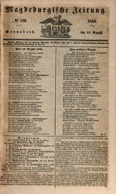 Magdeburgische Zeitung Samstag 12. August 1848