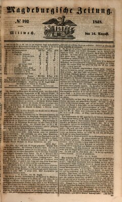 Magdeburgische Zeitung Mittwoch 16. August 1848