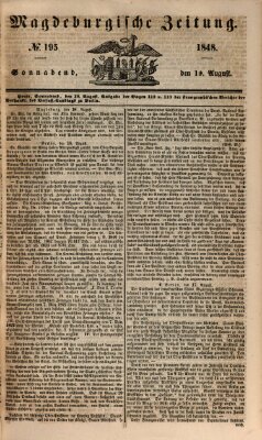 Magdeburgische Zeitung Samstag 19. August 1848