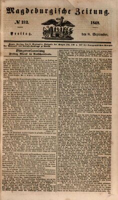 Magdeburgische Zeitung Freitag 8. September 1848