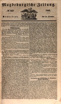 Magdeburgische Zeitung Samstag 14. Oktober 1848