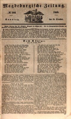 Magdeburgische Zeitung Sonntag 15. Oktober 1848