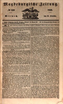 Magdeburgische Zeitung Mittwoch 18. Oktober 1848