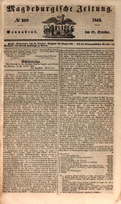 Magdeburgische Zeitung Samstag 21. Oktober 1848