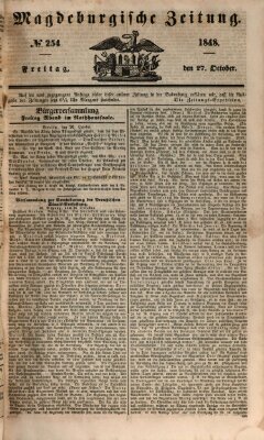 Magdeburgische Zeitung Freitag 27. Oktober 1848