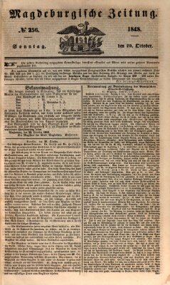 Magdeburgische Zeitung Sonntag 29. Oktober 1848