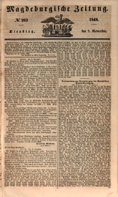 Magdeburgische Zeitung Dienstag 7. November 1848