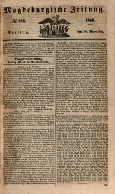 Magdeburgische Zeitung Freitag 10. November 1848