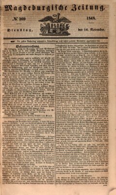 Magdeburgische Zeitung Dienstag 14. November 1848