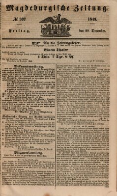 Magdeburgische Zeitung Freitag 29. Dezember 1848