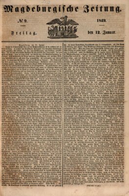 Magdeburgische Zeitung Freitag 12. Januar 1849