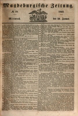 Magdeburgische Zeitung Mittwoch 24. Januar 1849