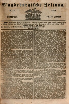 Magdeburgische Zeitung Mittwoch 31. Januar 1849