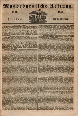 Magdeburgische Zeitung Freitag 2. Februar 1849