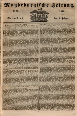 Magdeburgische Zeitung Samstag 3. Februar 1849