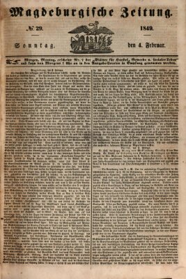 Magdeburgische Zeitung Sonntag 4. Februar 1849