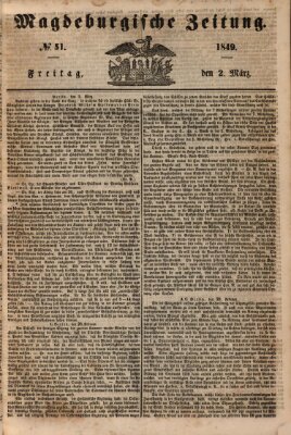 Magdeburgische Zeitung Freitag 2. März 1849