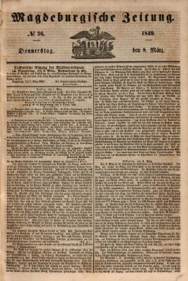 Magdeburgische Zeitung Donnerstag 8. März 1849