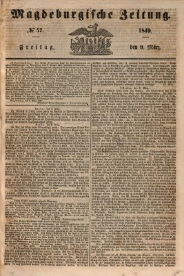 Magdeburgische Zeitung Freitag 9. März 1849