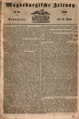 Magdeburgische Zeitung Samstag 14. April 1849