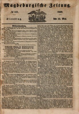 Magdeburgische Zeitung Dienstag 15. Mai 1849