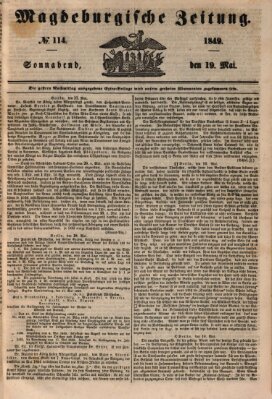 Magdeburgische Zeitung Samstag 19. Mai 1849