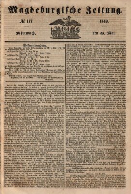 Magdeburgische Zeitung Mittwoch 23. Mai 1849