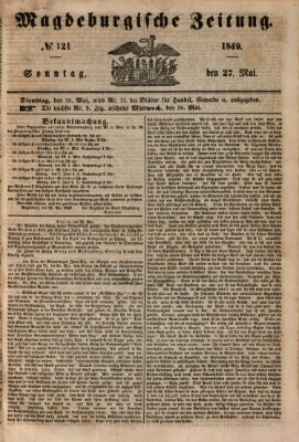 Magdeburgische Zeitung Sonntag 27. Mai 1849