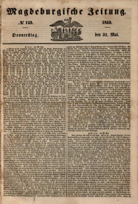 Magdeburgische Zeitung Donnerstag 31. Mai 1849