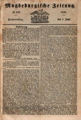 Magdeburgische Zeitung Donnerstag 7. Juni 1849