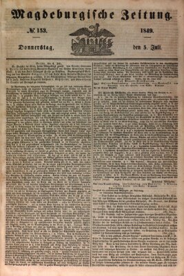 Magdeburgische Zeitung Donnerstag 5. Juli 1849