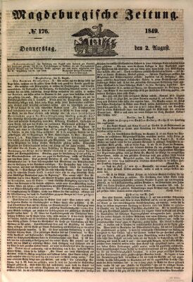 Magdeburgische Zeitung Donnerstag 2. August 1849