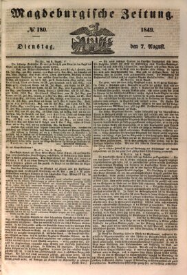 Magdeburgische Zeitung Dienstag 7. August 1849