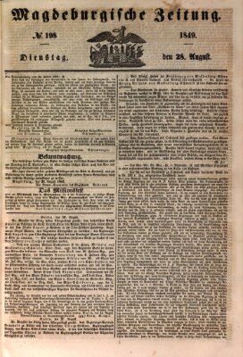 Magdeburgische Zeitung Dienstag 28. August 1849