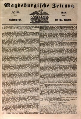 Magdeburgische Zeitung Mittwoch 29. August 1849