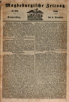 Magdeburgische Zeitung Donnerstag 6. Dezember 1849