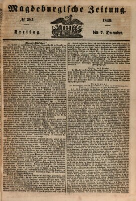 Magdeburgische Zeitung Freitag 7. Dezember 1849