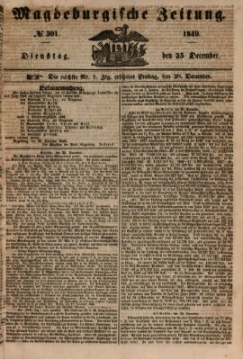 Magdeburgische Zeitung Dienstag 25. Dezember 1849