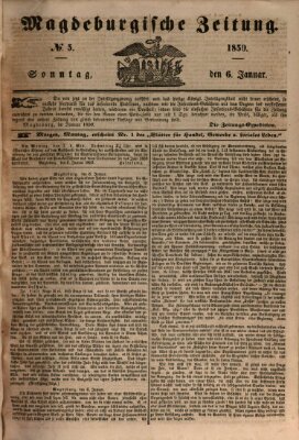 Magdeburgische Zeitung Sonntag 6. Januar 1850