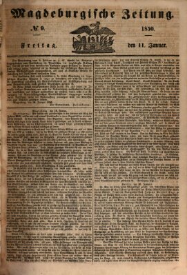 Magdeburgische Zeitung Freitag 11. Januar 1850