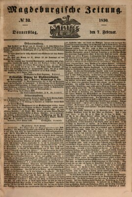 Magdeburgische Zeitung Donnerstag 7. Februar 1850